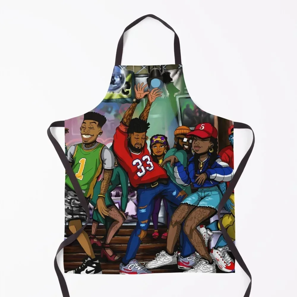 

The Crunk Club Apron custom women's kitchen Women's chef costume barber men Apron