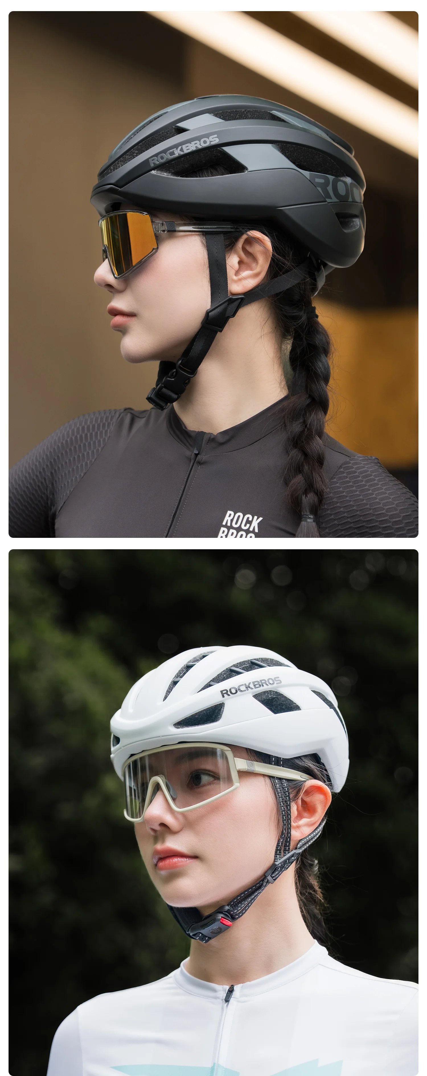 ROCKBROS Outdoor-Radsportbrille Polarisiert / Beschlagfrei Photochrom UV400 Fahrbrille Rutschfeste Fahrradbrille – Detail 11