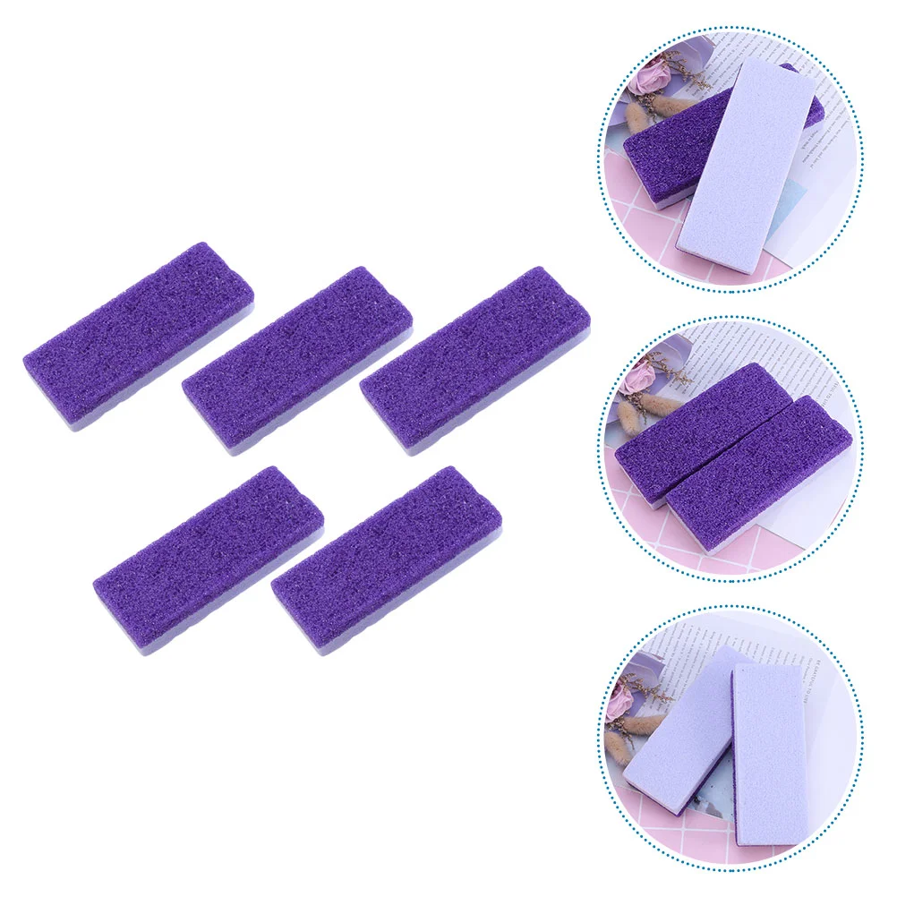 3 Pcs Double-Sided Pumice Stone Foot Care Scrubber Exfoliating Purple Dead Skin Remover