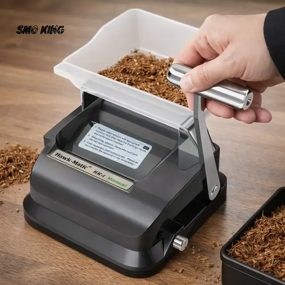 

5.5/6.5/8mm Cigarette Machine Hawk-Matic HK1 Tobacco Roller Wrapping Maker Hydraulic Empty Cigarette Tube Filling Smoking Tool