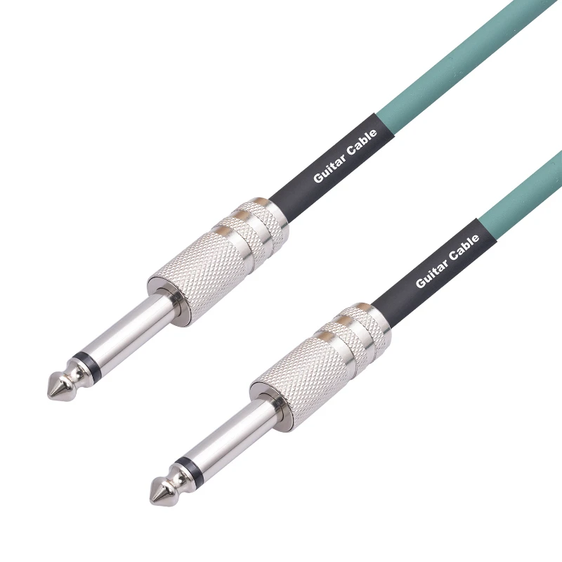 

Dual straight 6.35mm mono M to M guitar,mixer, active speaker, electronic drum, electric bass, voice recorder audio cable