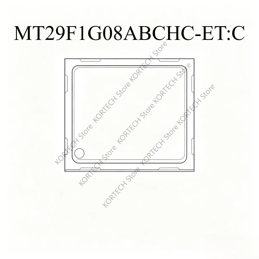 5PCS/Lot  Brand new  original MT29F1G08ABCHC-ET:C NW140 BGA Chip Use For Motor Vehicles Memory chips 1G 63V CPU BGA