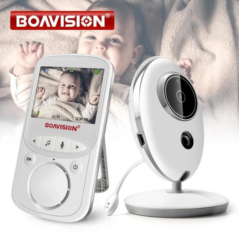 Bezprzewodowa niania audio-wideo LCD VB605 Radio Niania Muzyka Domofon IR 24h Przenośna kamera dla dziecka Baby Walkie Talkie Niania