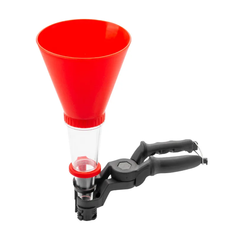 

Многофункциональная воронка для заливки масла, приспособление для заправки автомобиля, с поддержкой для рук.