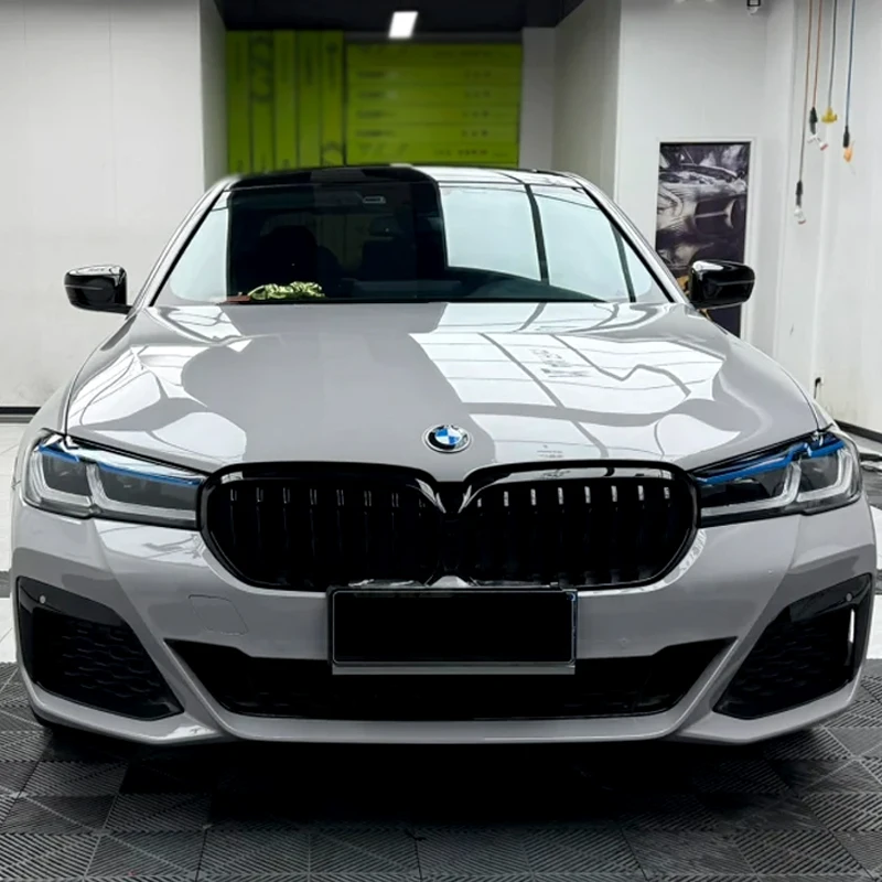 Виниловая пленка для оклейки авто 1.52x17м, глянцевая, PET, цвет Nardo Grey, с эффектом изменения цвета, без пузырьков, с воздушными каналами, самоклеящаяся, для полной оклейки кузова