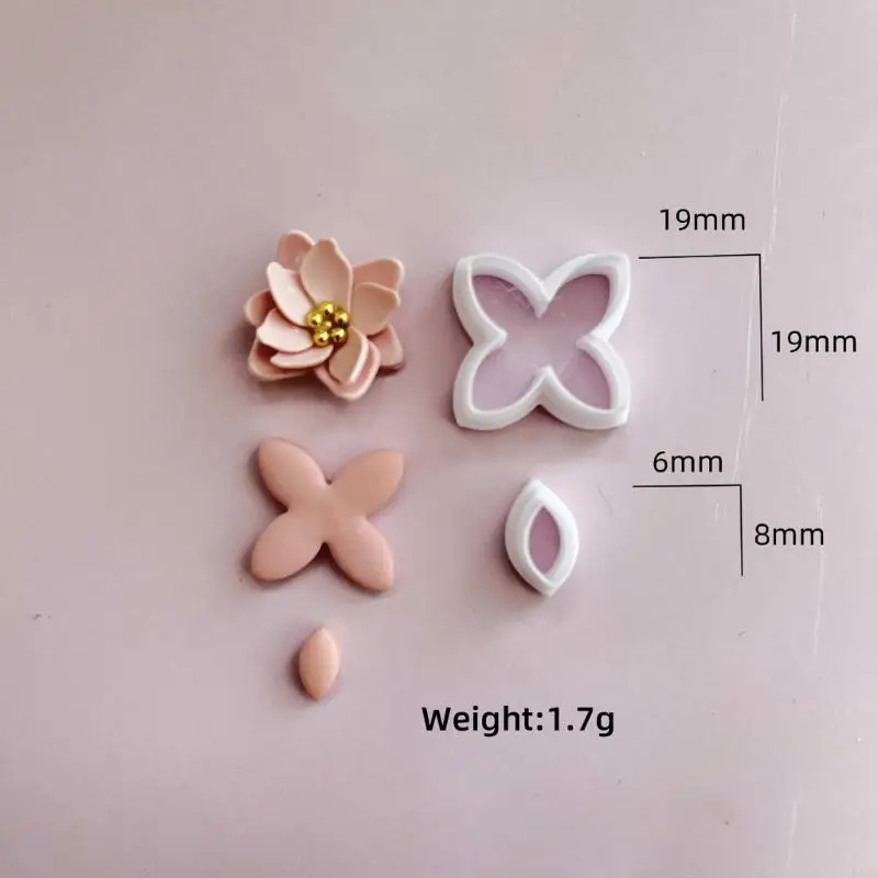 KX4B Earring Earring Cutter Clay Molds Earling Earring Cutter cho đồ trang sức đất sét