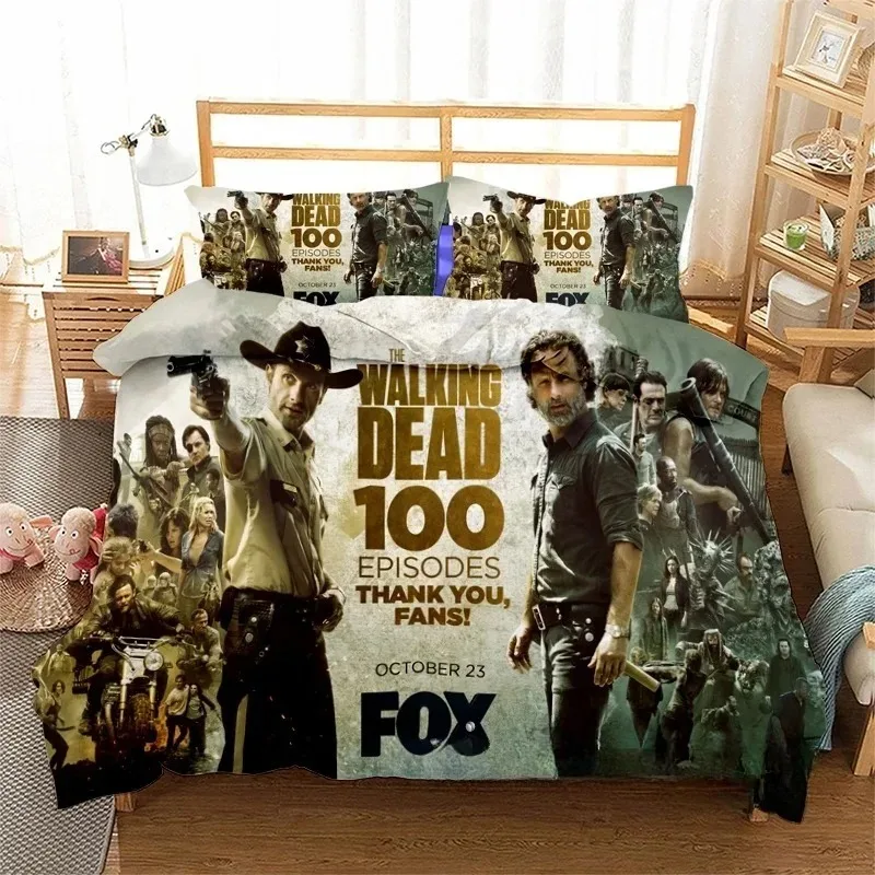 the-walking-dead-housse-de-couette-taie-d'oreiller-ensemble-de-literie-adultes-3d-imprime-double-pleine-reine-king-taille-chambre-decoration-ensemble