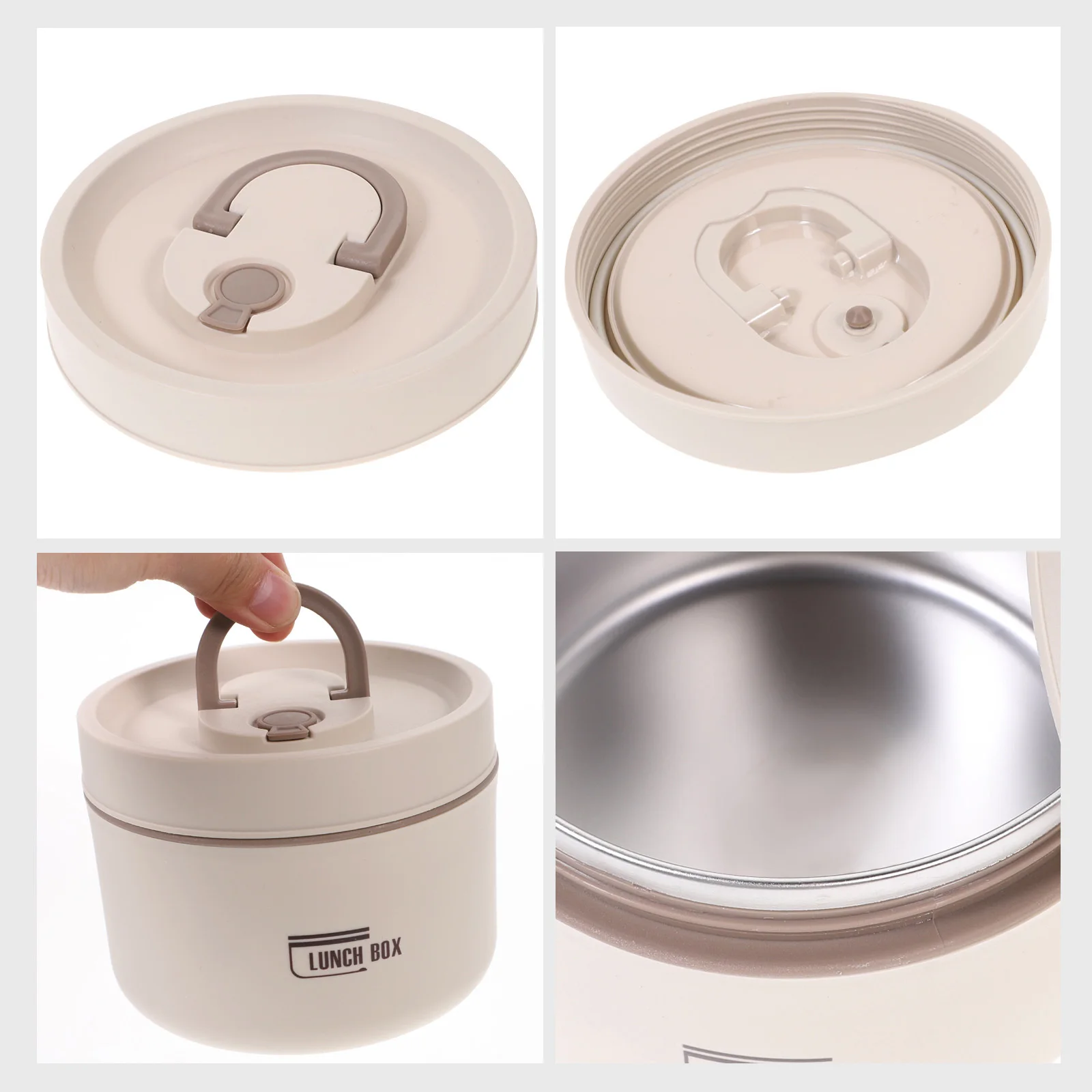 صندوق بينتو الحراري، حاوية طعام معزولة، صندوق غداء عملي للبالغين، مكتب المدرسة، السفر، تخزين الوجبات الخفيفة للفاكهة #3