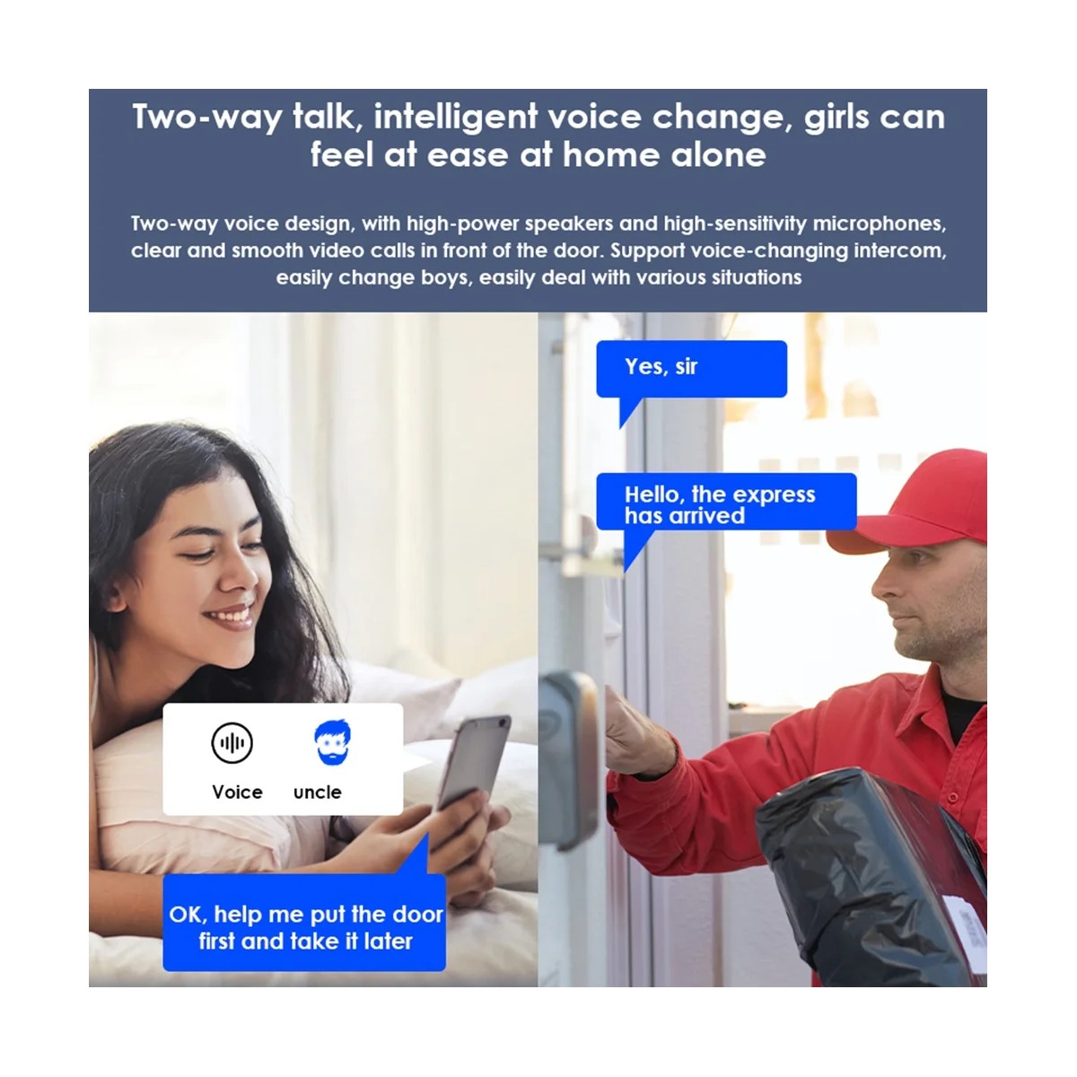 Беспроводной видеодомофон Tuya, 2,4 ГГц, 5 ГГц, 1080P