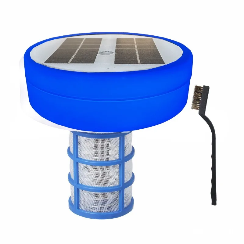 

Outdoor solar copper and silver ion swimming pool water disinfection, algae suppression and algae removal water purifier