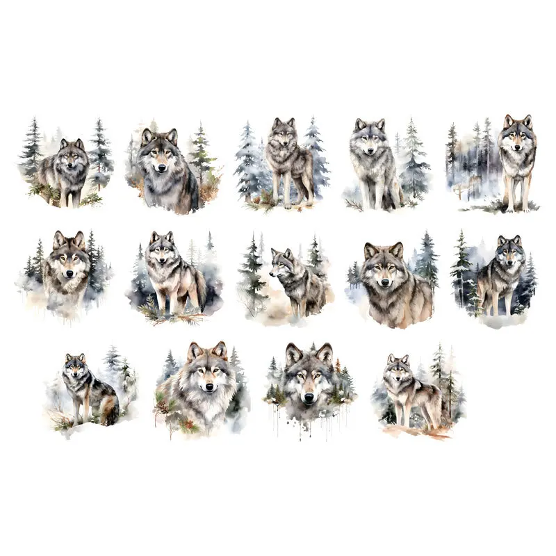 The Wolf of the Wild Forest Patches For Heat Transfer Clothes Coat T-shirt Thermal transfer stickers Decoration Printing