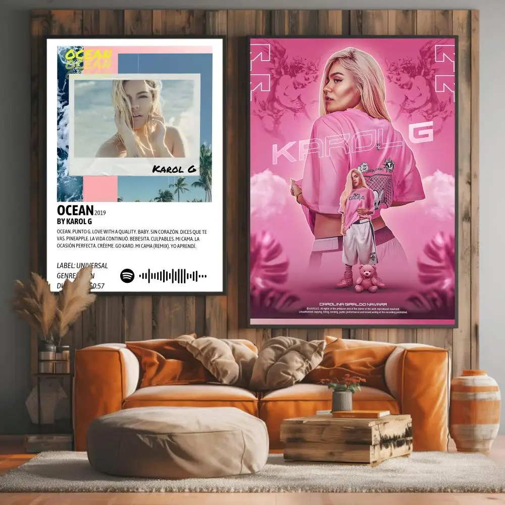 Singer K-Karol G Manana Sera Bonito Poster Premium PP Wall Decal - Peel & Stick, HD Print, Waterproof Home Decor
