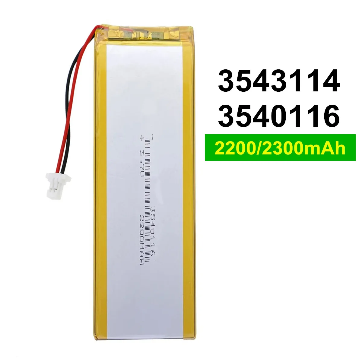 3543114 3.7V 2300mAh Battery For Wireless Bluetooth Keyboard Ikki65 Aurora R2 Nuphy Air75 GPS Power Bank Tablet PC Goophone 5.5