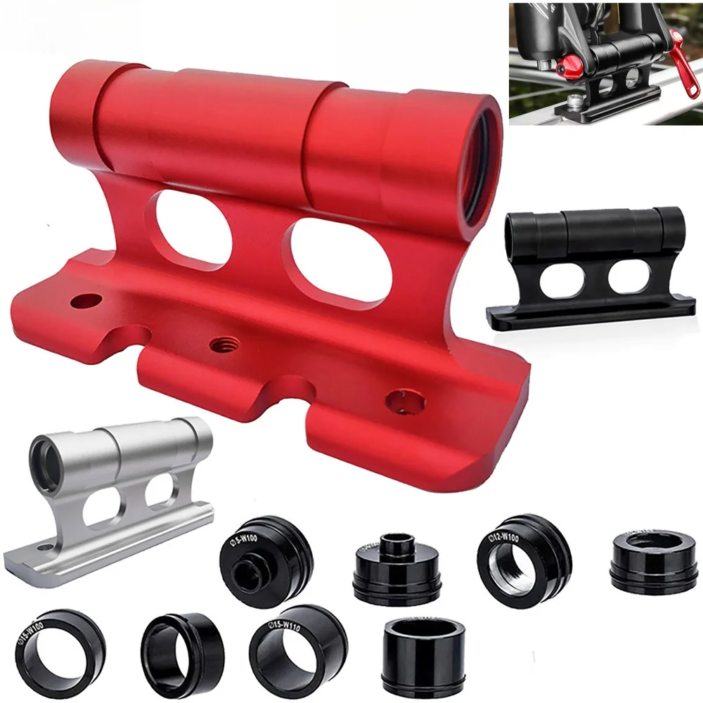 Bastidores fijos para bicicletas, soporte estándar completo QR, eje pasante, soporte de horquilla, soporte de techo para bicicletas de montaña y carretera, soporte para camiones