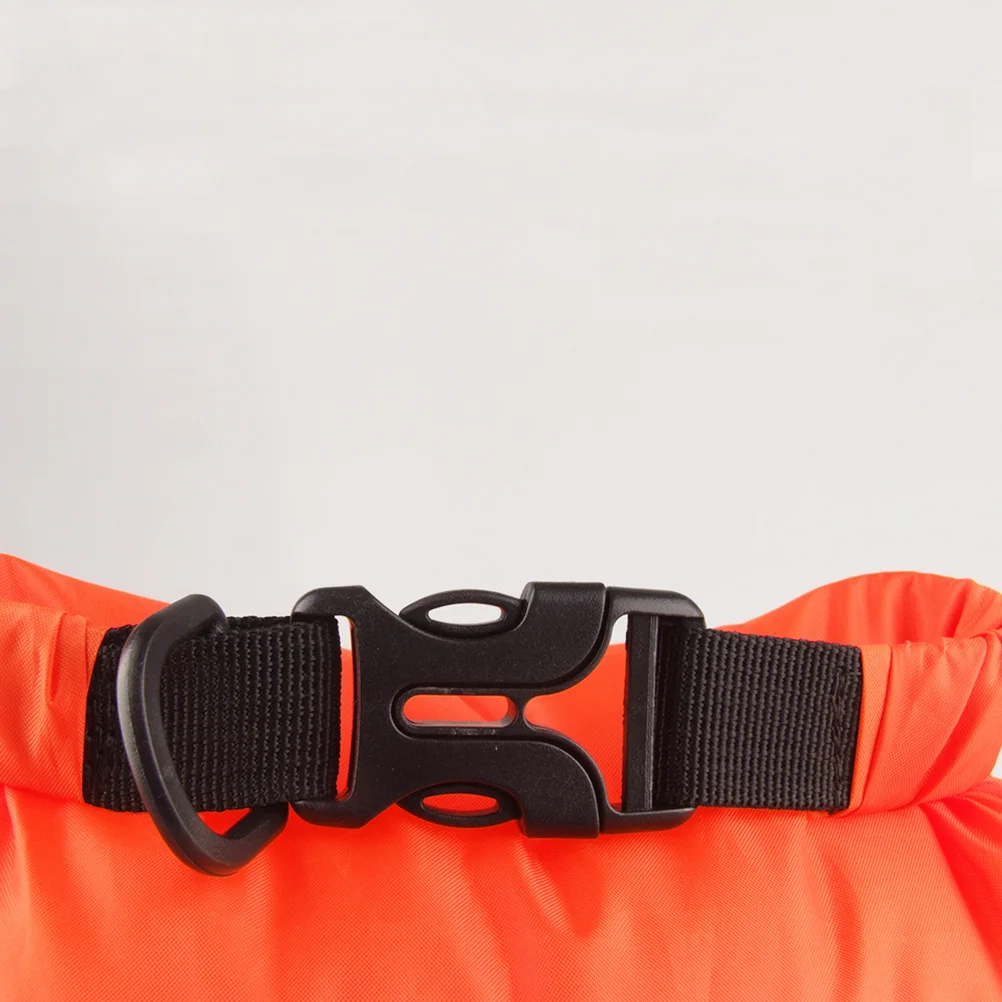 15L كيس ضغط حقيبة مضادة للماء لزورق كاياك تجمع برتقالي عالي الأداء نسيج التماس مختومة لفة إغلاق الرطوبة