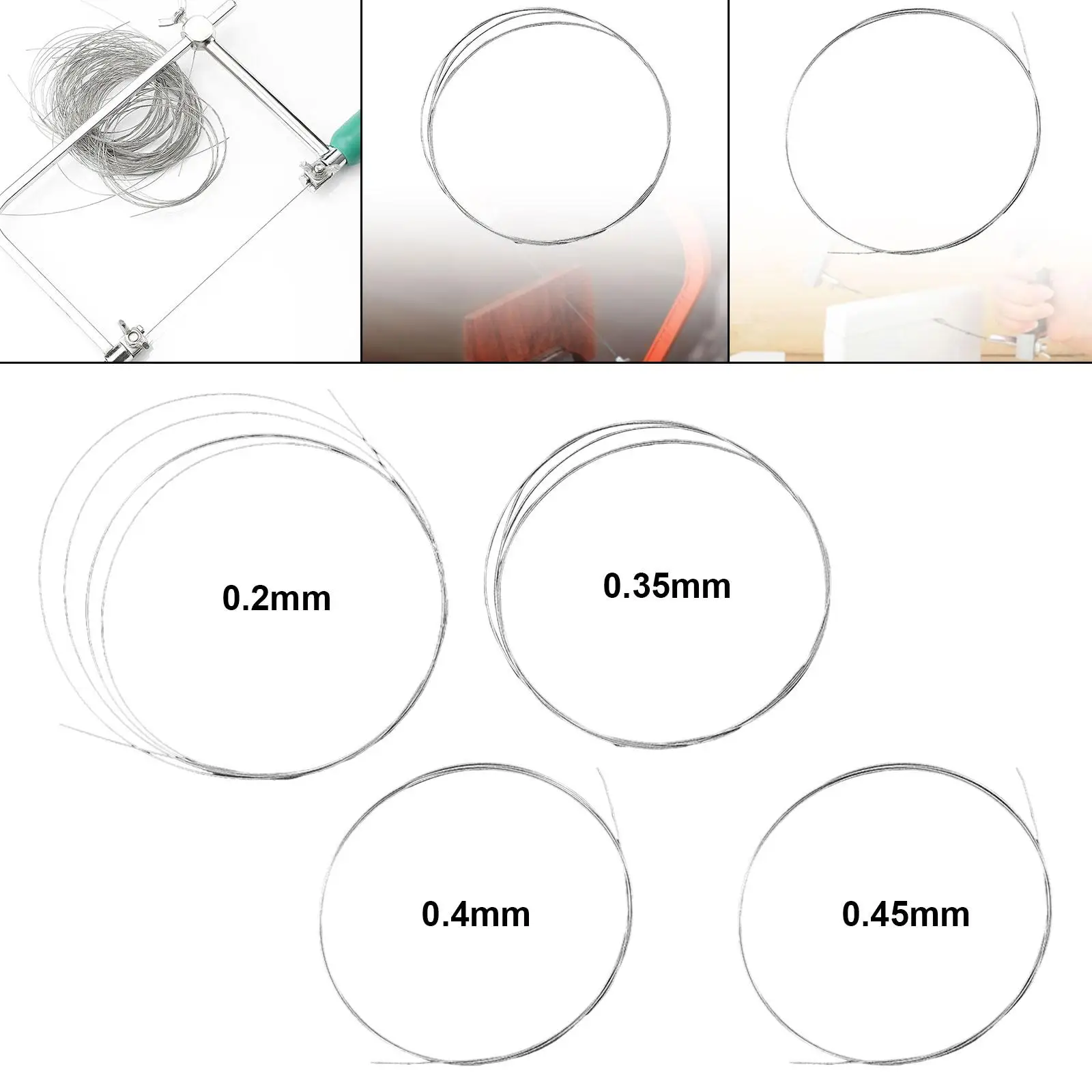 Superfine Diamond Wire Length 1M Minimal Loss Sturdy Saw Wire Cutting Tool for Metal Jewelry Woodworking Concrete Marble