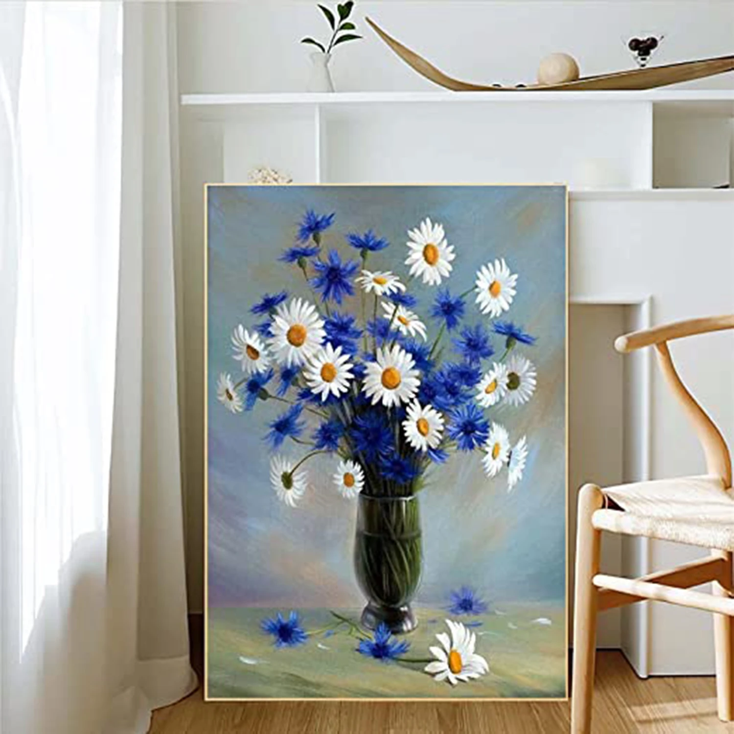 YI BRIGH Dynamic Daisy Diamond Painting Full Square Diamond Round Diamond DIY Room Decorative Handmade