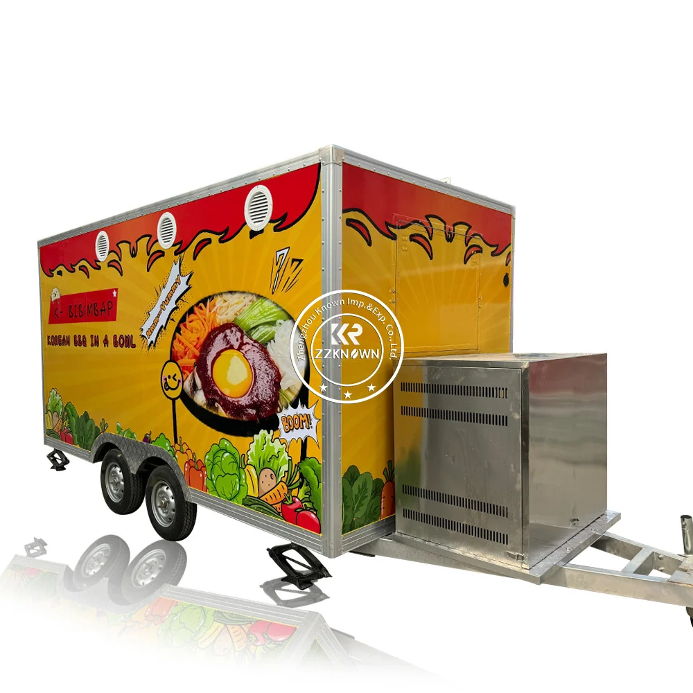 Outdoor Restaurant Coffee Vending Carts Food Shopping Trailer New Ice Cream Truck Mall Food Kiosk