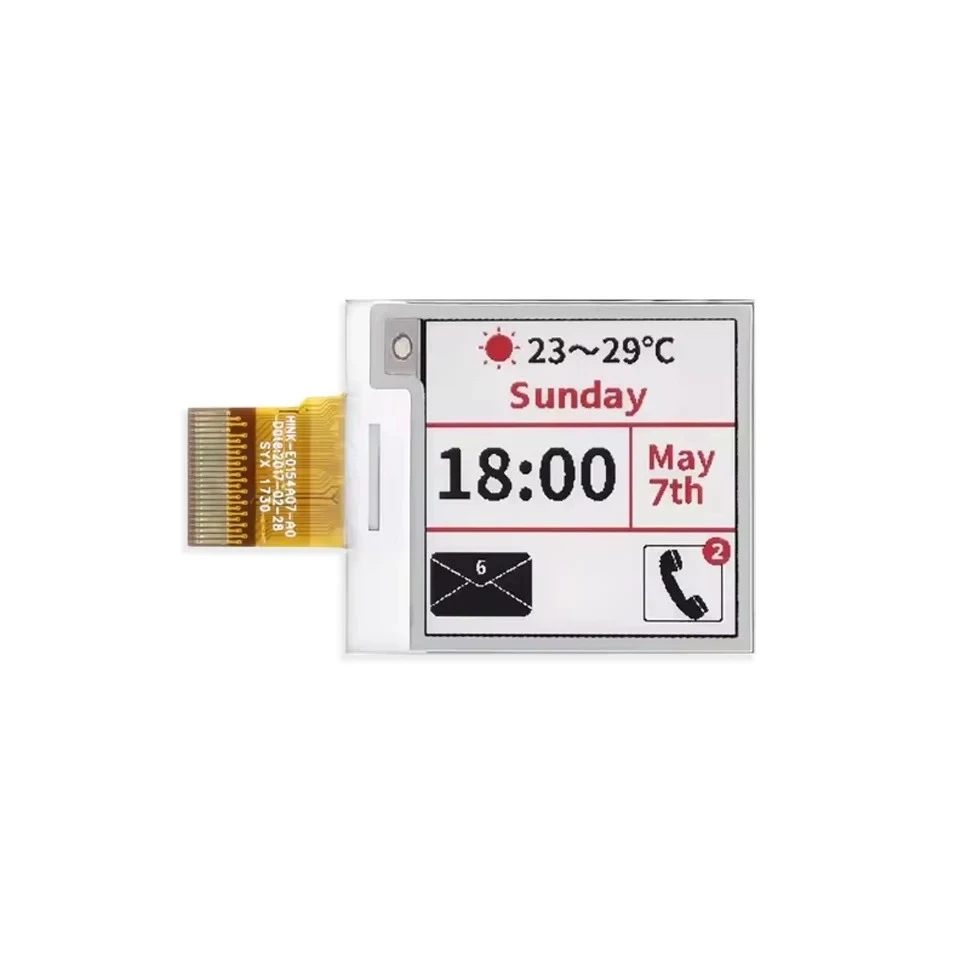 raspberry-piおよびesp32用、154インチe-paperディスプレイ（e0154a07-a0-spi）。