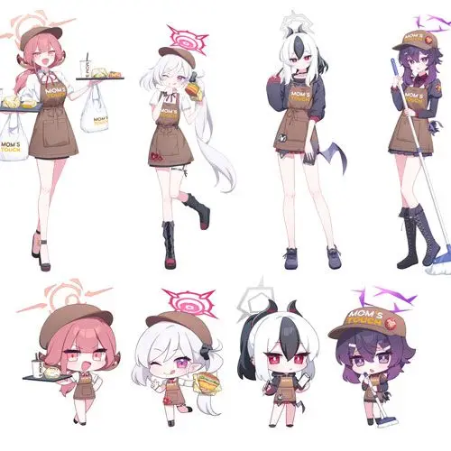 Anime Blue Archive Onikata Kayoko Igusa Haruka Backpack pendant Acrylic Stand Model Plate Desk Decor Standing Sign Fans Gift