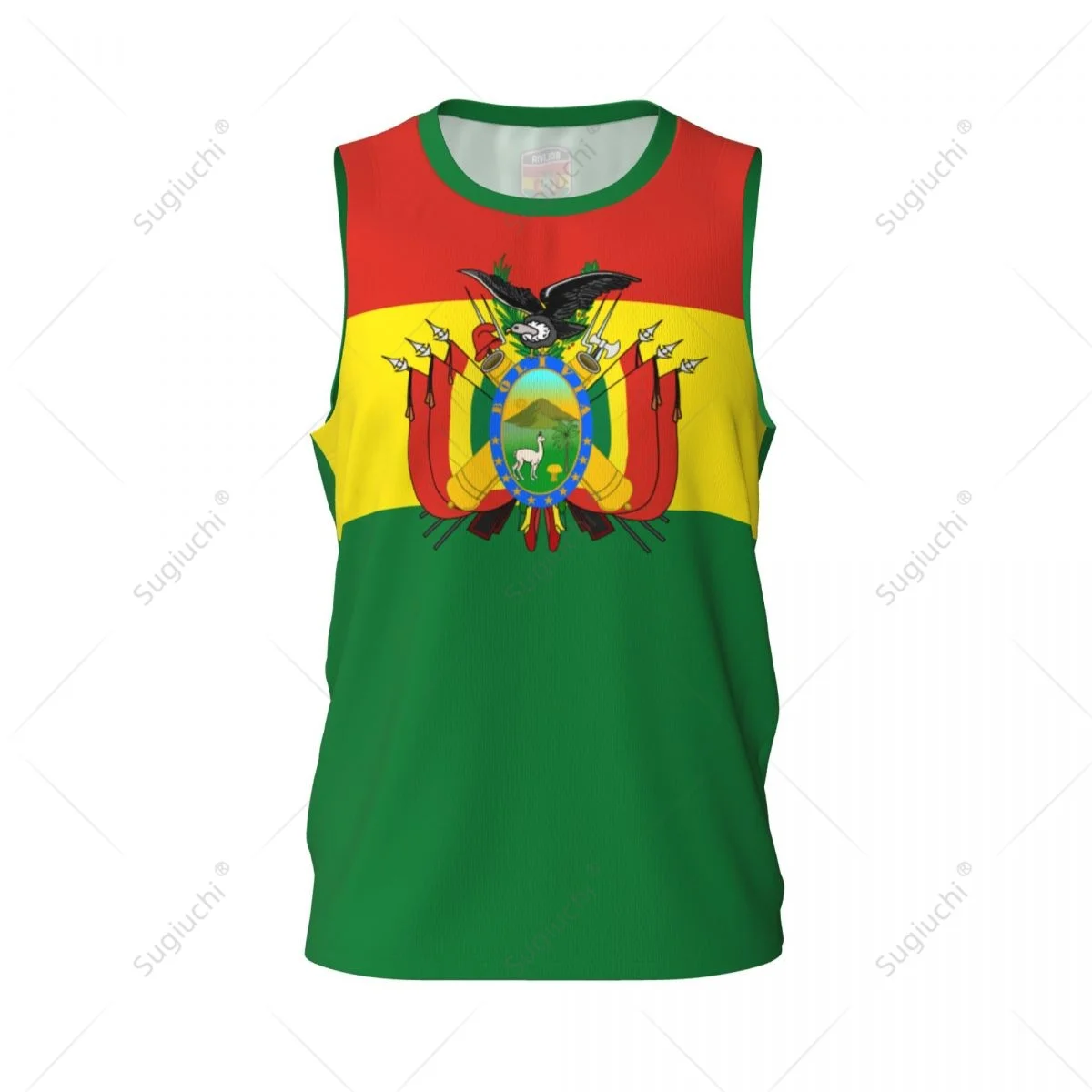 Bolivia Flag Men Basketball Sports Jersey Running Fitness Multifunction Sleeveless tshirt Exclusive Custom Name Nunber