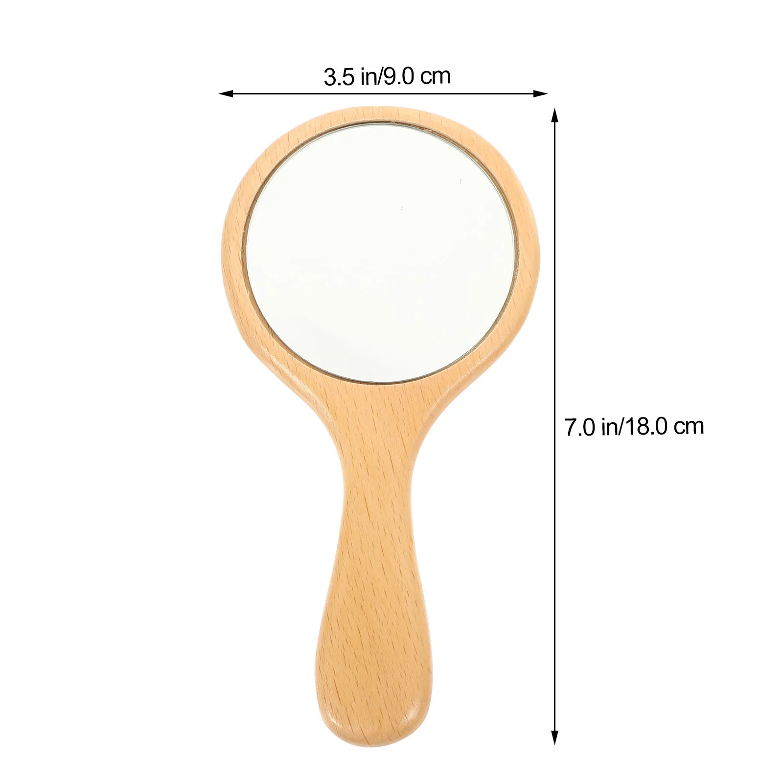 Stilvoller Handspiegel aus hochwertigem Material, leichter Reise-Handspiegel für Frauen, modisches Make-up-Werkzeug