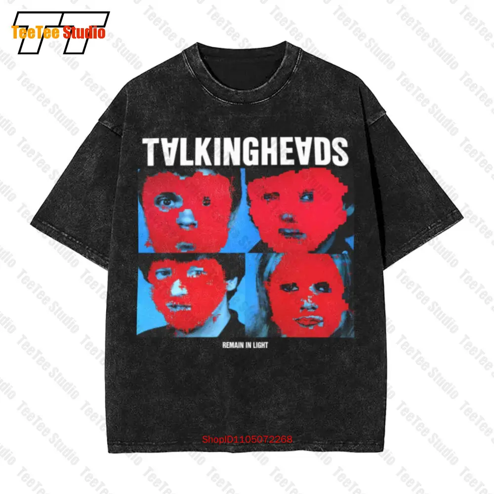 Talking Heads Remain In Light Cotton Vintage Oversized T-Shirt U4VW