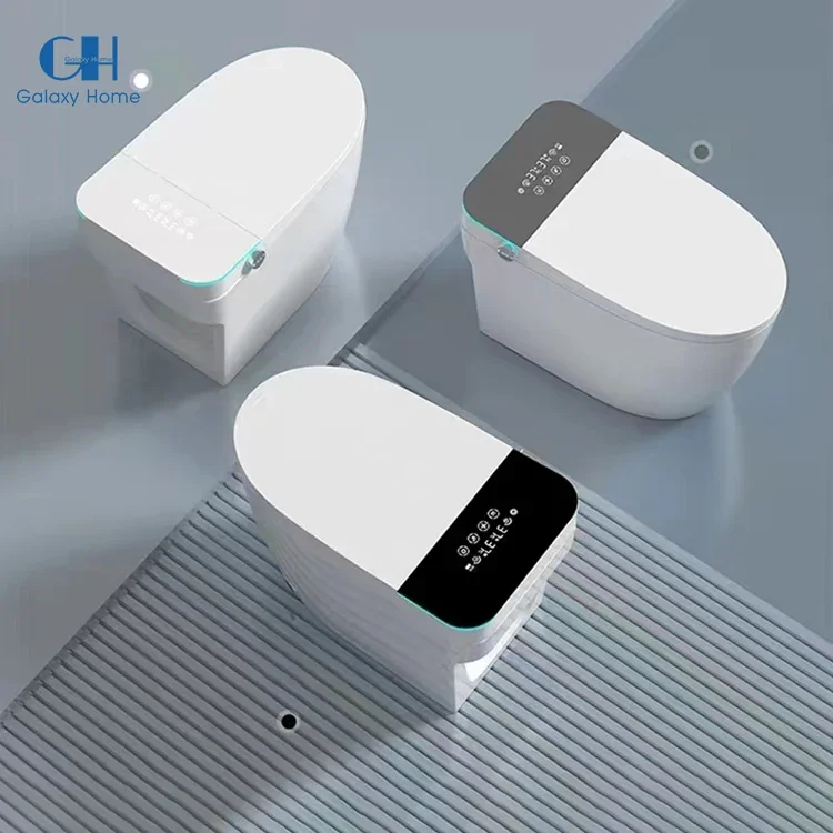 Smart Bidet Toilet Seat With AUTO Tankless Toilet With Remote Control Smart Lady Care Wash Nozzle Water Closet Toilet