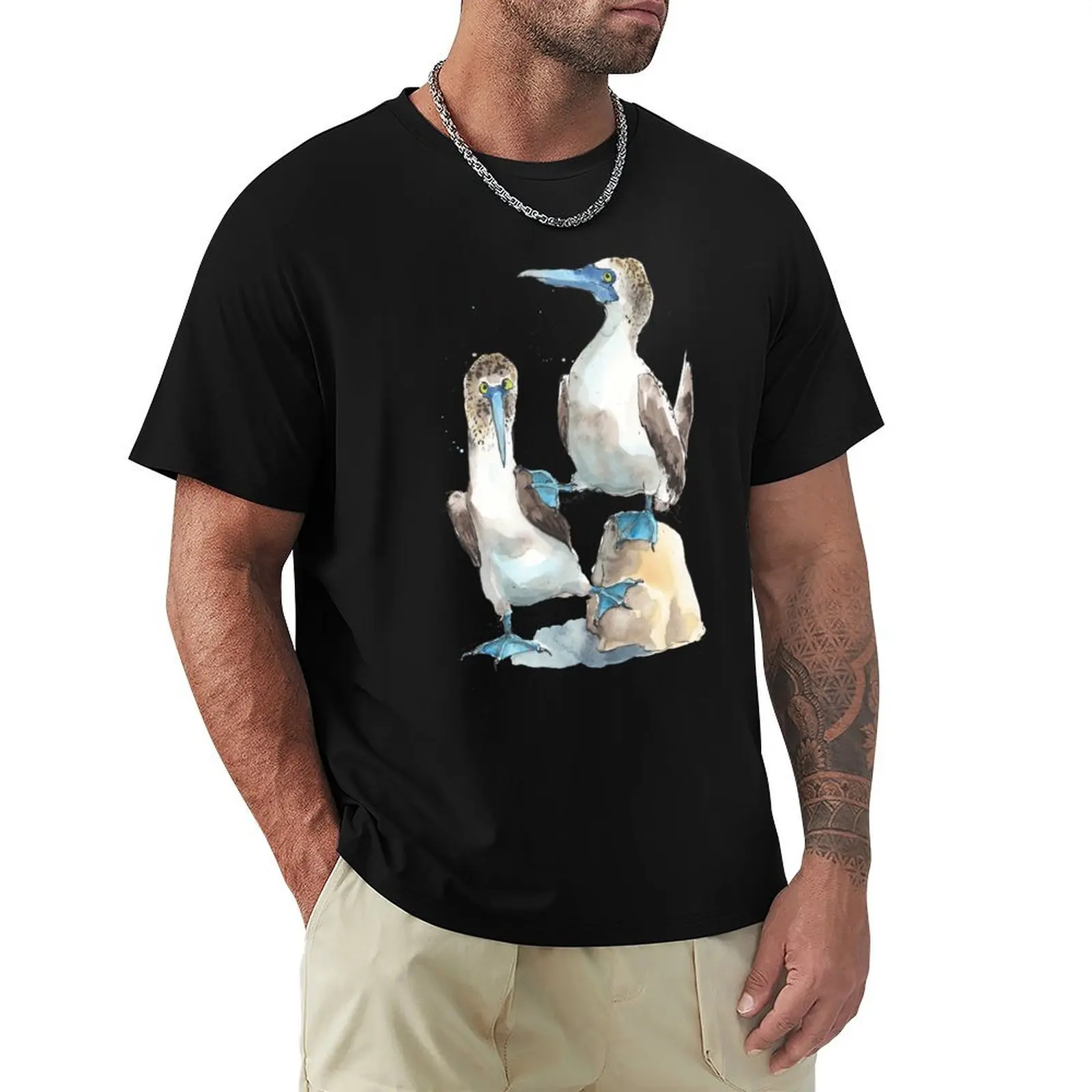 Argumentative Blue footed Boobies! T-Shirt Everyday Wear Basic Short Sleeve Top
