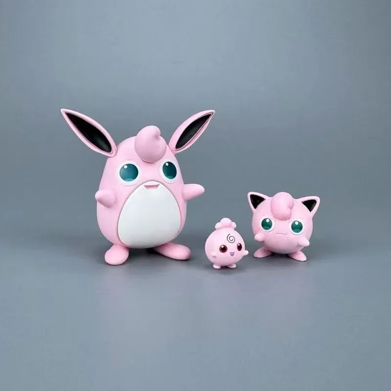 Bkm Pokémon Jigglypuff Evolution Set Anime-Figur Sammlerstück PVC-Modell Desktop-Dekoration Trendiges Ornament für Anime-Fans