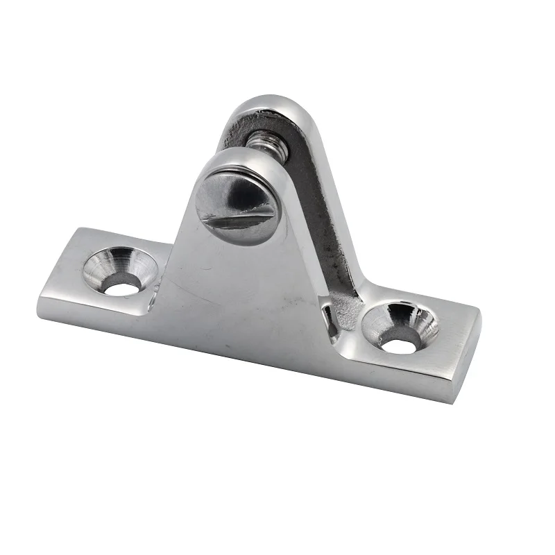 2 Pieces 316 Stainless Steel Deck Bimini Side Mount Hinge 60mm Mirror Polish Marine Boat Sailing Hardware Deck Hinge view 3