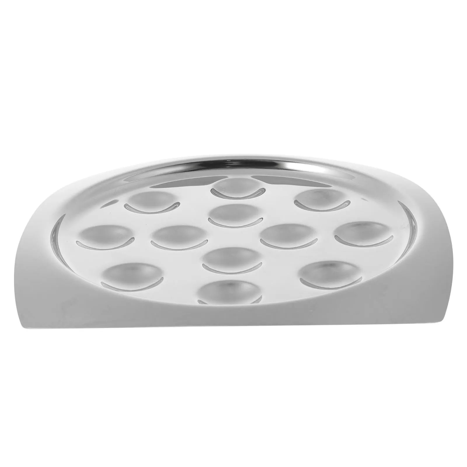 

Stainless Steel Plate Escargot Tray Shellfish Conch Oyster Pan Dishwasher Snail Plate Safe Non Slip Design