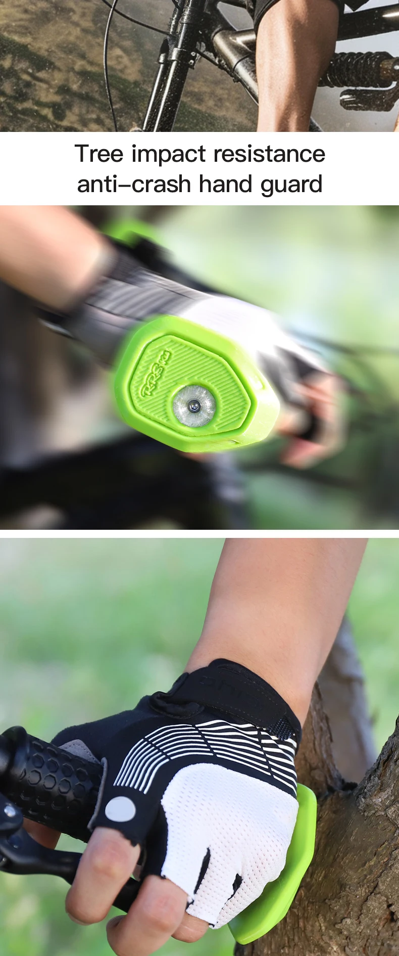 RRSKIT Fahrrad-DH-Downhill-Locking-Endkappen für Lenker, passend für Lenker mit 18 mm Innendurchmesser aus Carbon und Aluminium – Detail 2