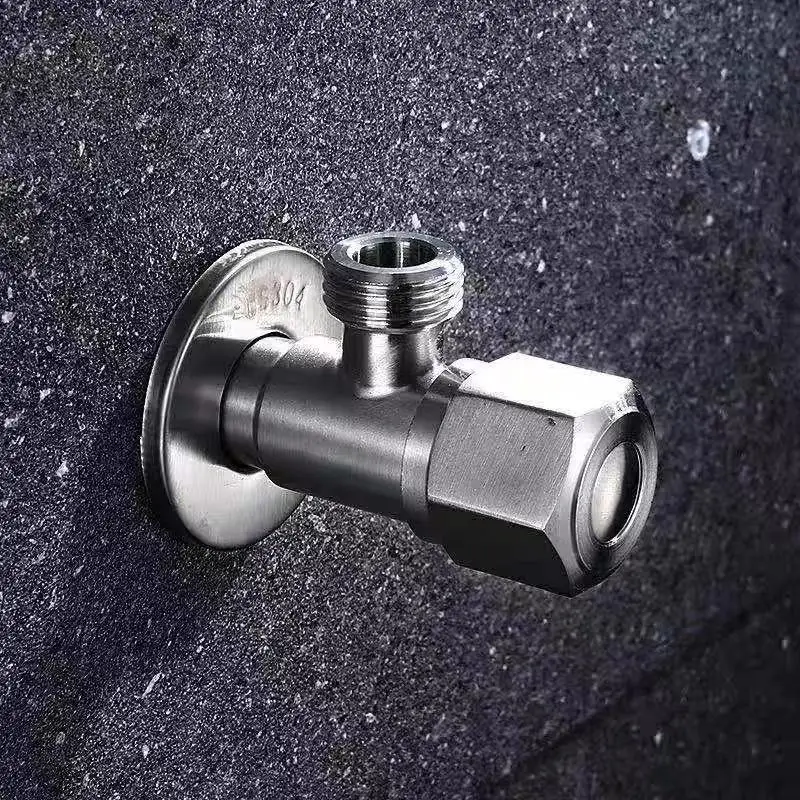 

Faucet Cartridges Hexagonal Stainless Steel Water Heater Angle Valve Tools Thickened Hot Cold Conversion Valves Easy To Install