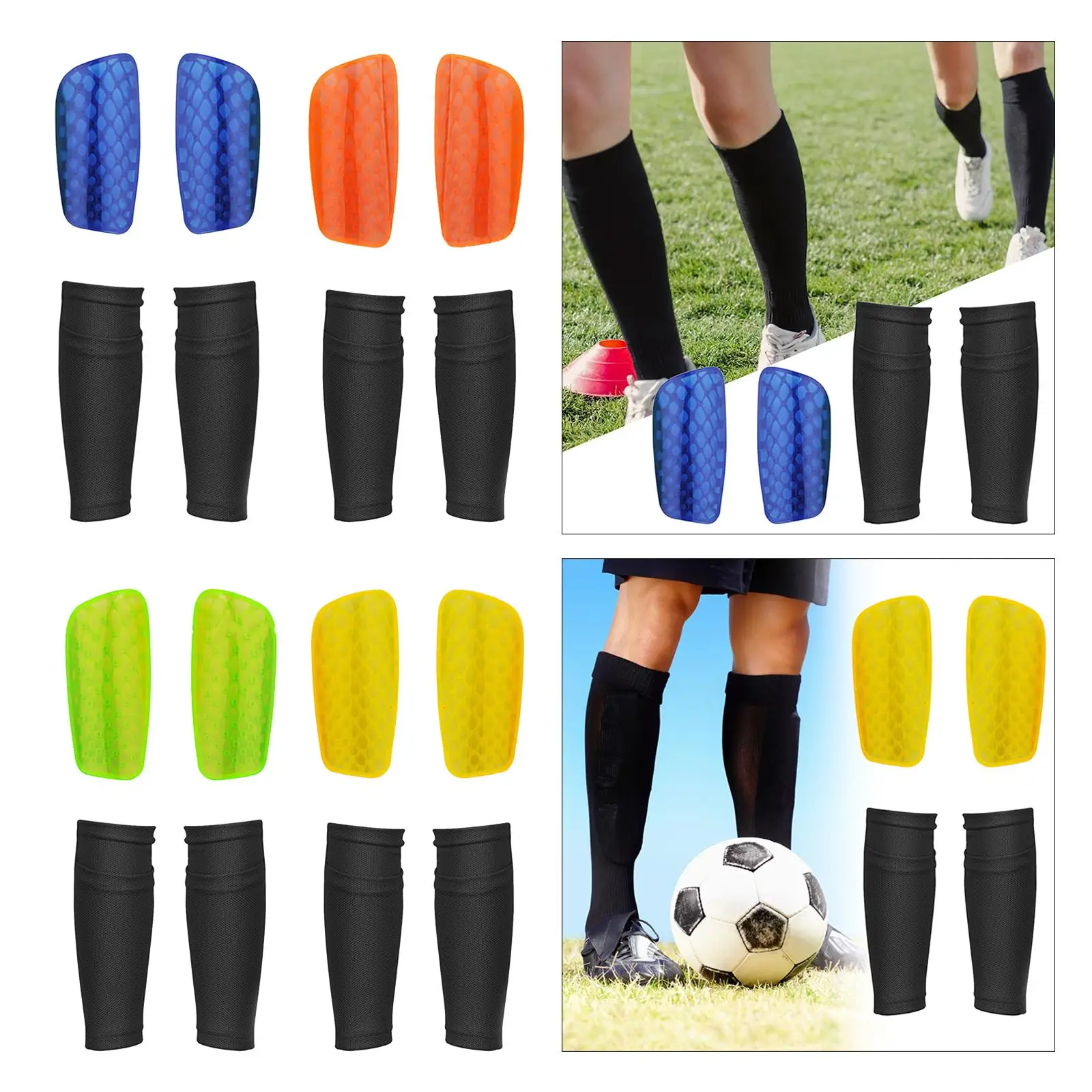 2 قطعة واقي قصبة كرة القدم معدات كرة القدم ركوب الدراجات أكمام ضغط العجل