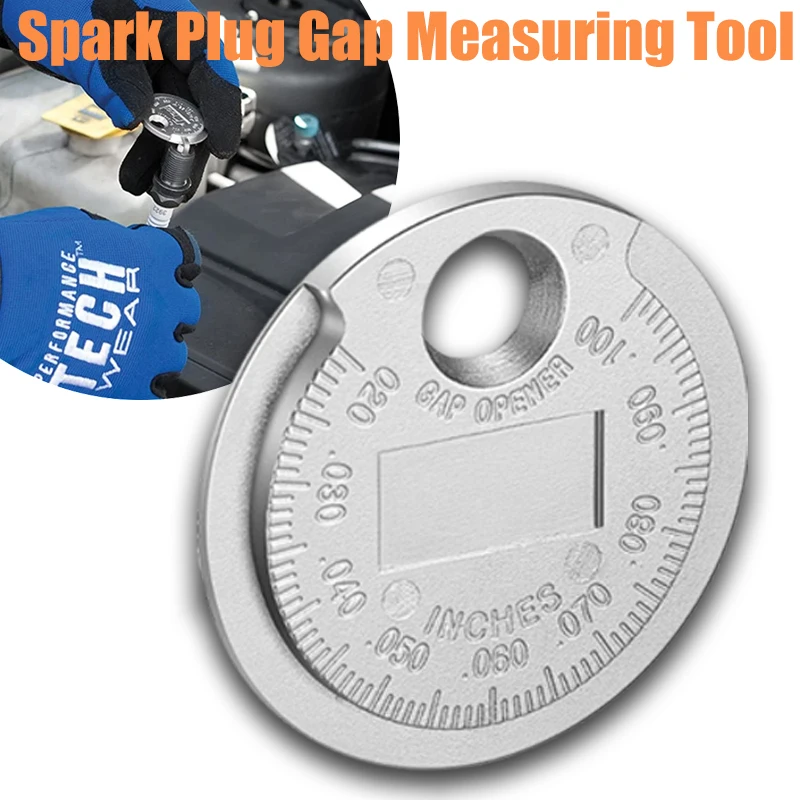 

Spark Plug Gap Gauge Coin Type 0.6-2.4 Mm Metric Coin Type Modified Repair Gauge General Automotive Motorcycle Measuring Tool