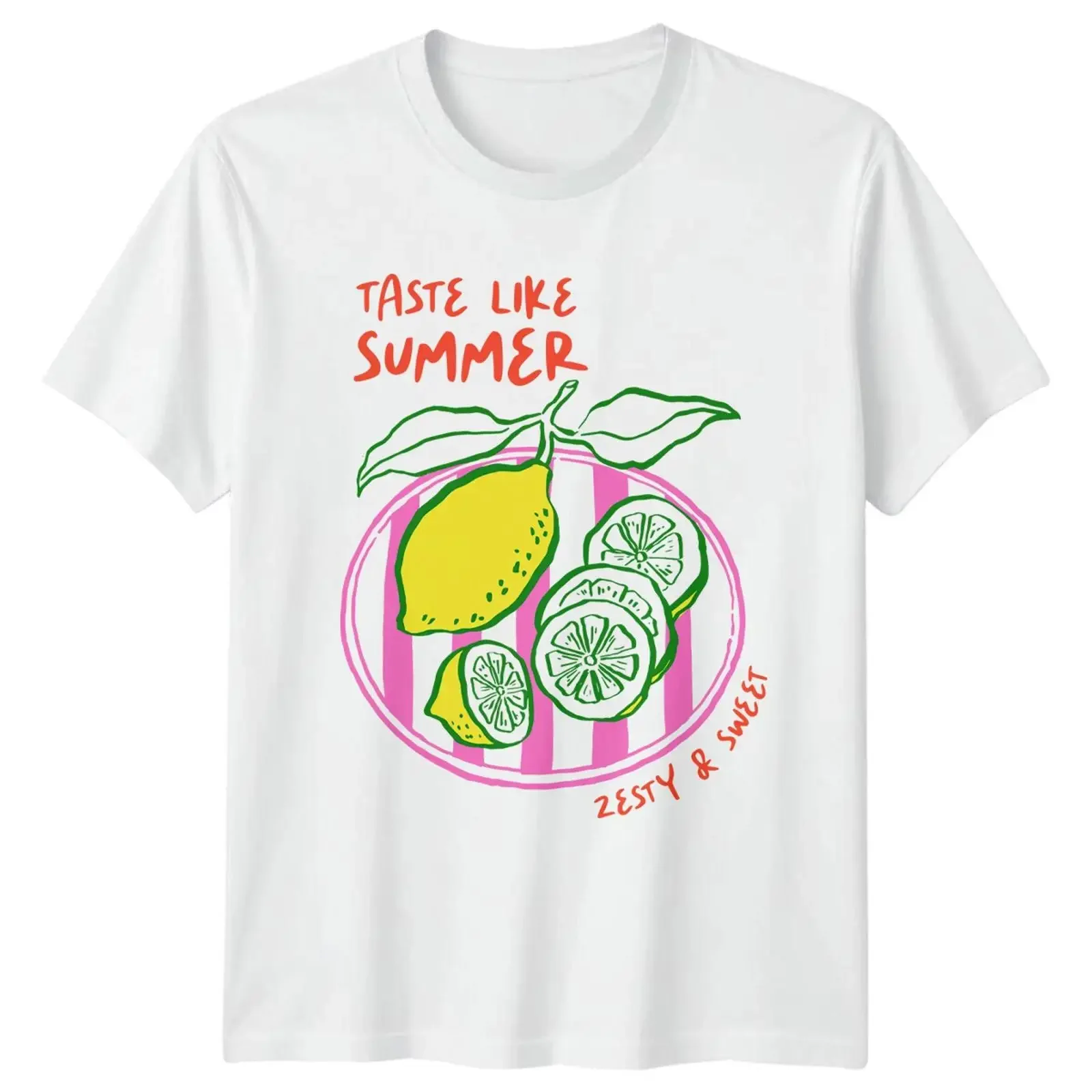Taste Like Summer Lemon Fruit Herren T Shirt Damen Zesty amp Sweet Grafik Top vintage Washed graphic homme