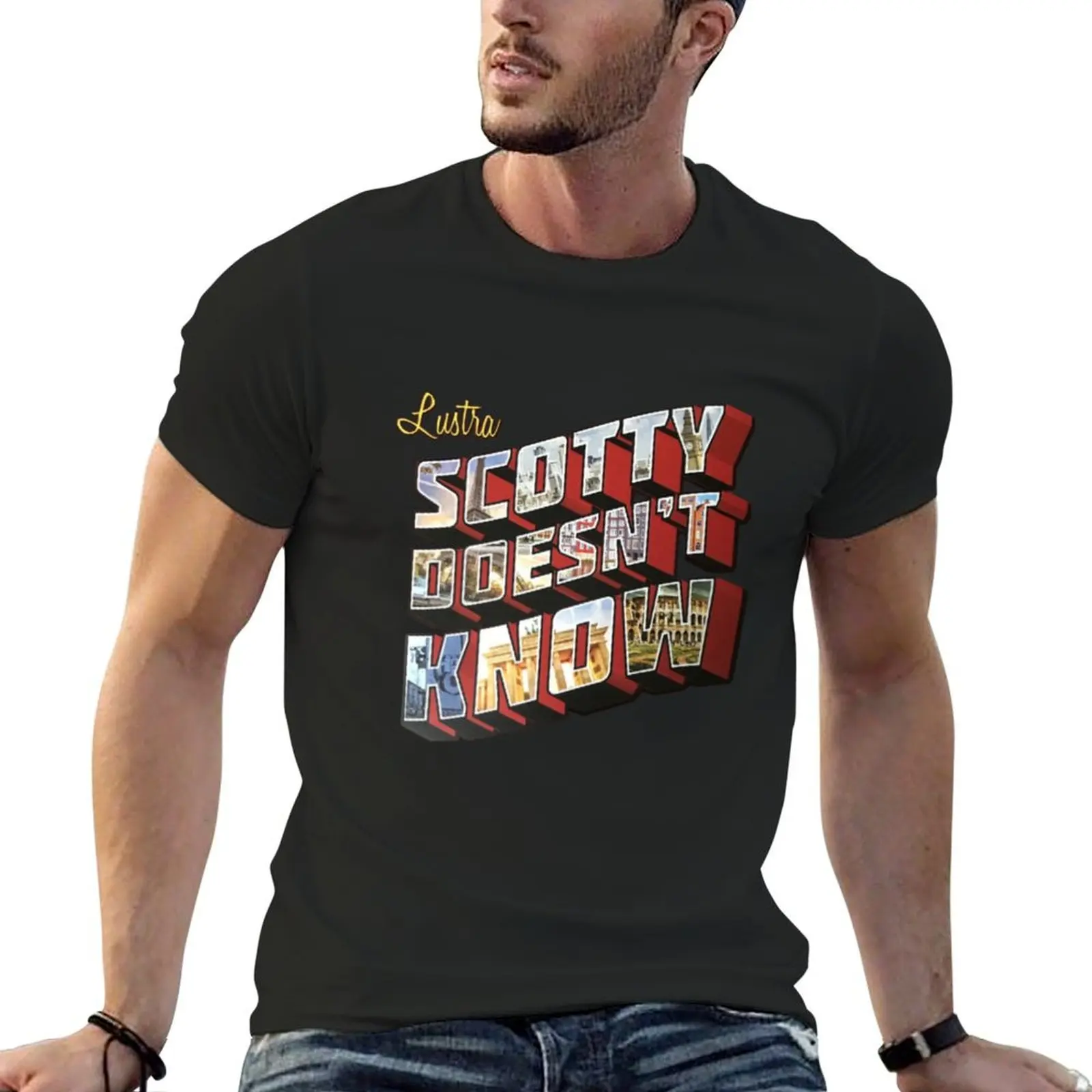 Lustra Scotty Doesn't Know T-Shirt anime t shirts kawaii clothes mens big and tall t shirts