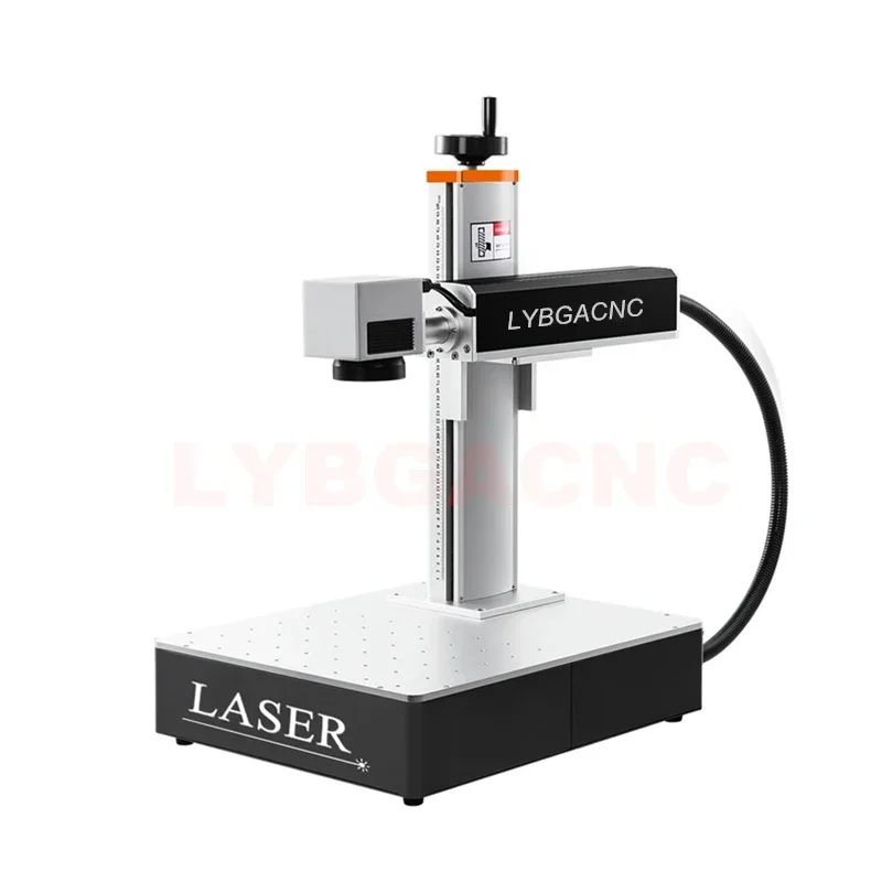 LY Optical Fiber Laser Nameplate Marking Machine  All in One Desktop Type for Plastic Metal Aluminum Carving 20W/30W/50W