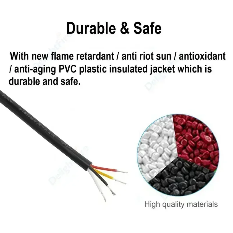 Flexible Speaker Audio Wire 10 9 8 7 6 5 4 3 2 Conductor Sheathed Wire Multi Core Automotive Cable For LED Strip Light UL2464