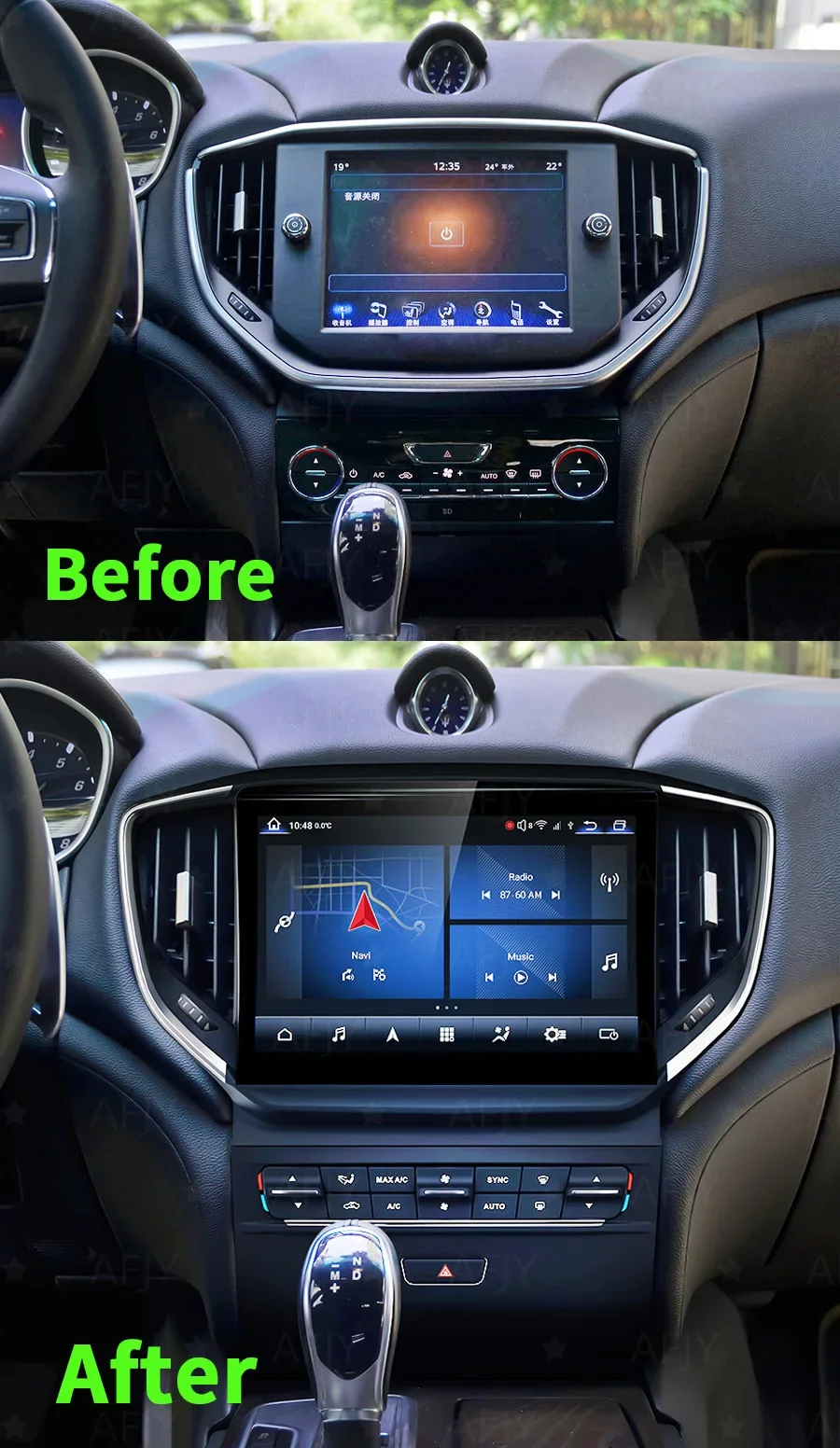 10.26inch Qualcomm Blu-Ray Screen For Maserati Ghibli 2014-2020 Carplay Android Auto Car Radio Multimedia Player Stereo GPS Navi