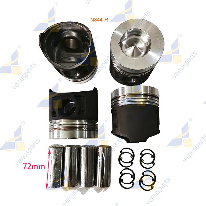 For Shibaura N844 N844-R Piston Engine Parts Overhaul Rebuild Kit 84*2+1.5+4mm