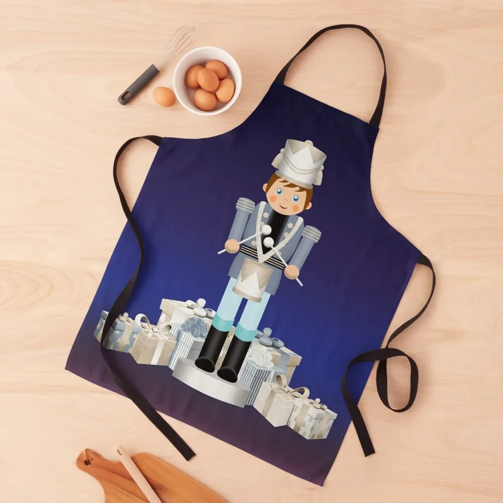 

The Nutcracker Christmas Special - Nutcracker Scene - Little Drummer Boy with Christmas Presents on Christmas Eve Apron