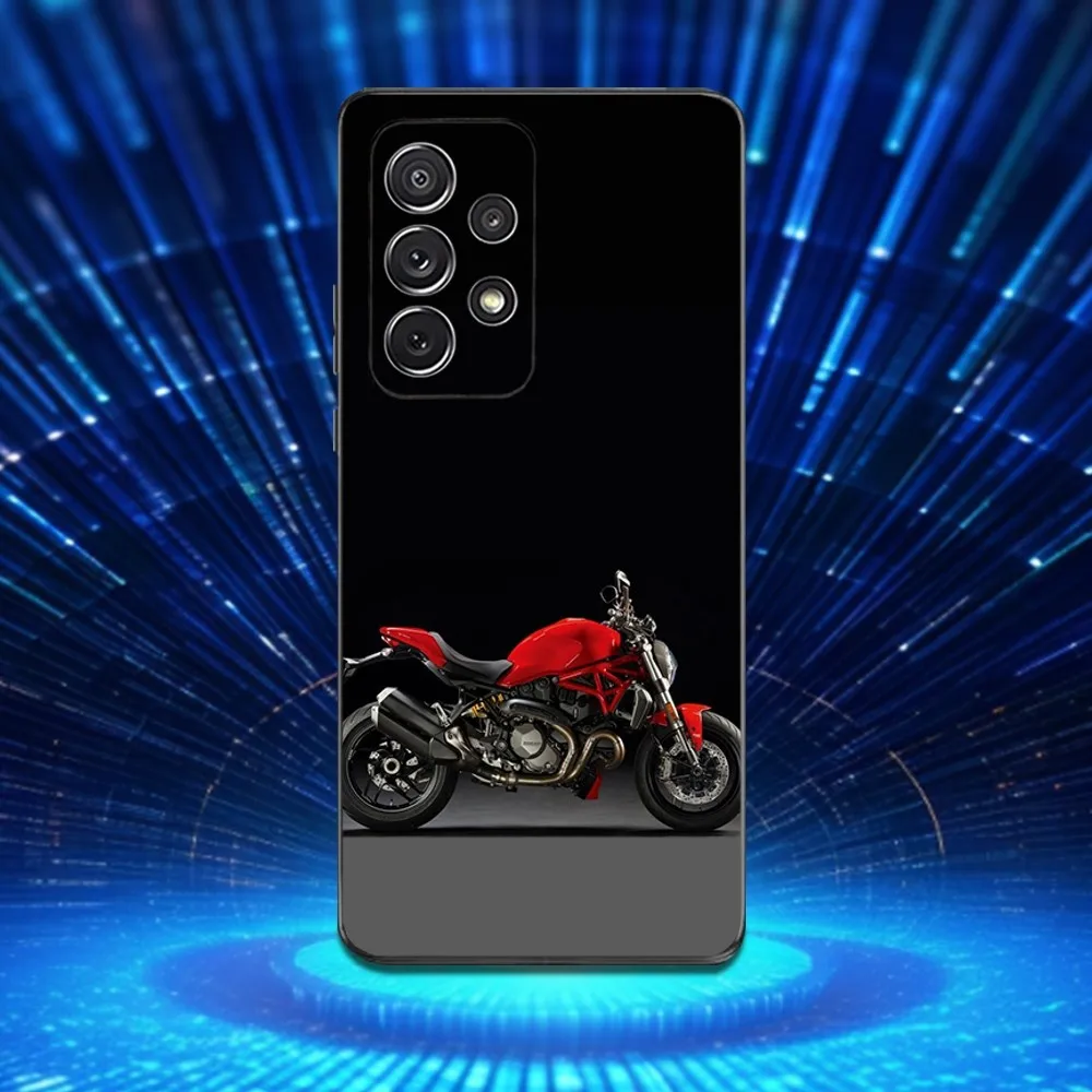 D-Ducati-ES M-Motorcycle-916 Custodia per telefono per Samsung S25, S24, S23, S22, S21, S20, S10, Ultra, Plus, Lite, FE, Cover morbida in silicone nero