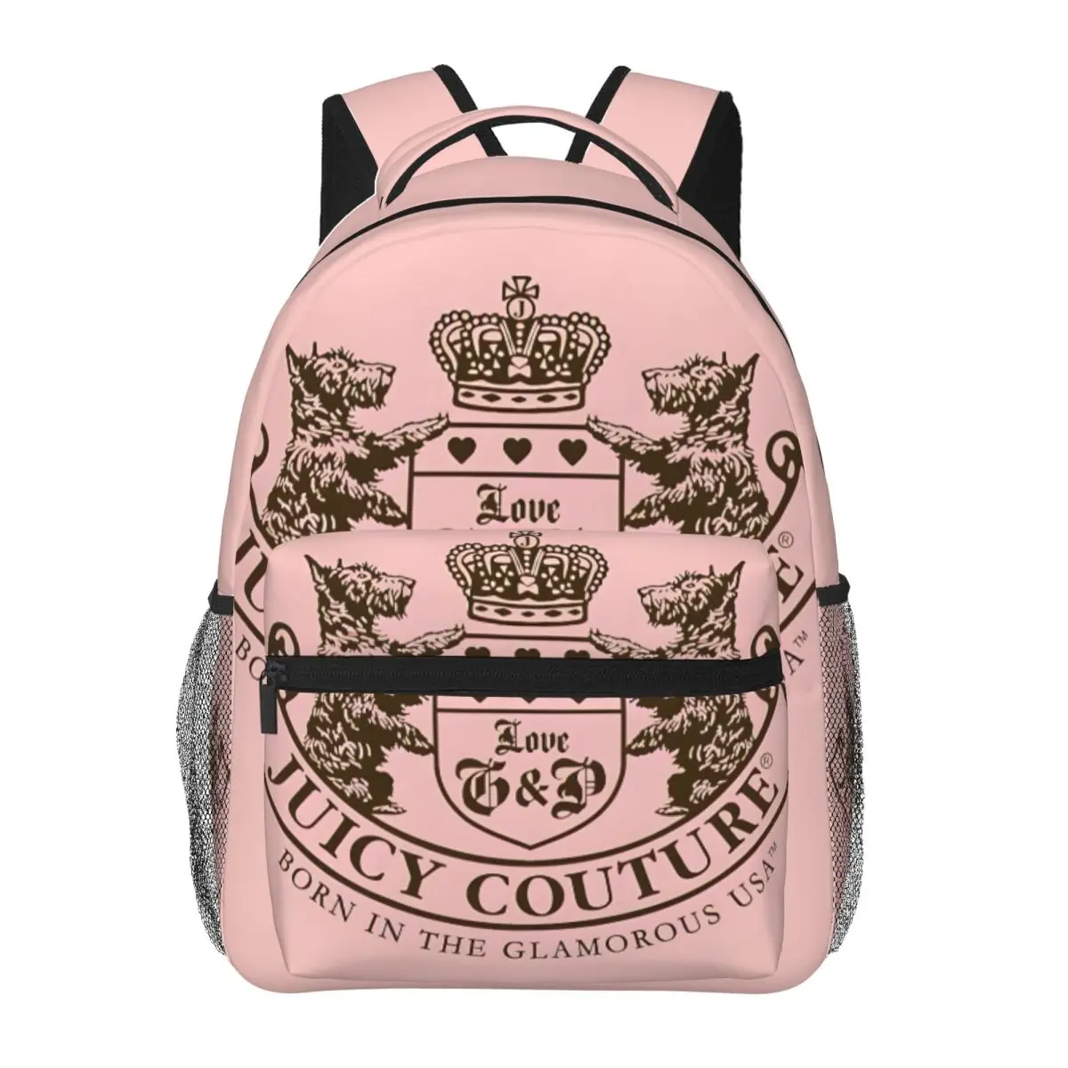 NWT Juicy Couture Fully Luxe Large Backpack Juicy Couture Velvet Pink Lemonade Big Spender Backpack  main image 2