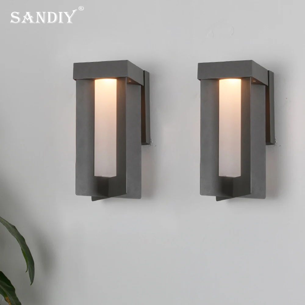 SANDIY Outdoor Wall Light LED Simple Modern Waterproof Terrace Balcony Light Doorway Aisle Staircase Outdoor Wall Patio Lights