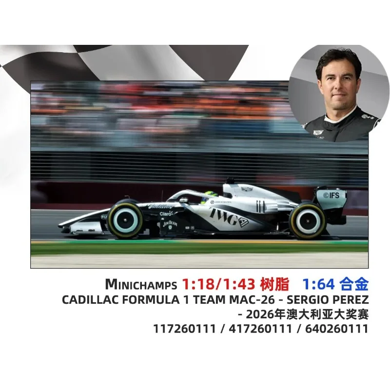 MINICHAMPS 1:64 F1 Series Cast Alloy Car Model, Racing Car Limited Edition, Adult Collection Decorative Piece.