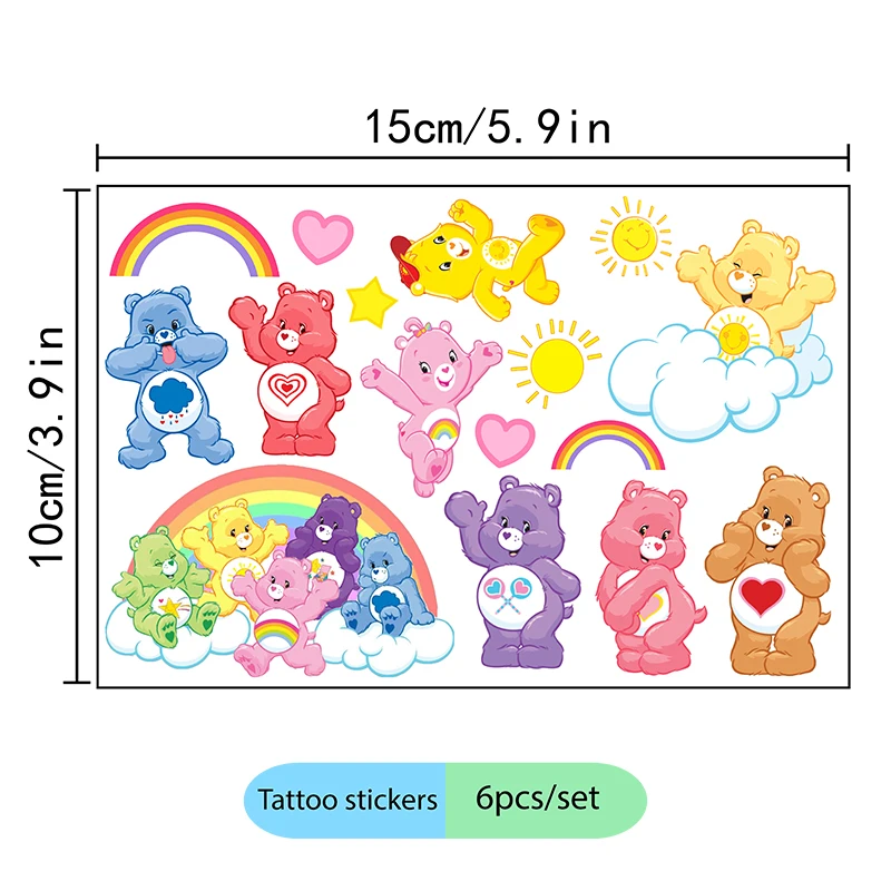 Cartoon Care Bears Themen-Geschirrset: Kreative Pappteller, Becher und Papierboxen für Geburtstagsfeiern und Familientreffen – Detail 21