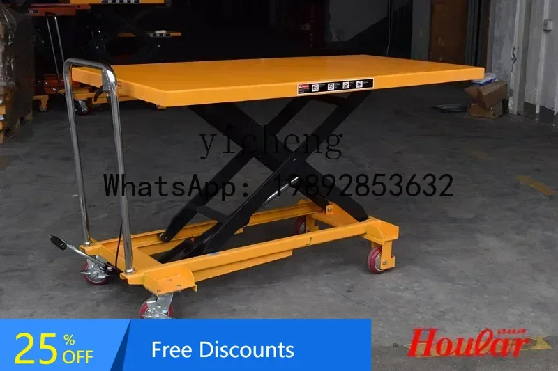 

A1 manual platform truck mobile lift hydraulic loading and unloading truck