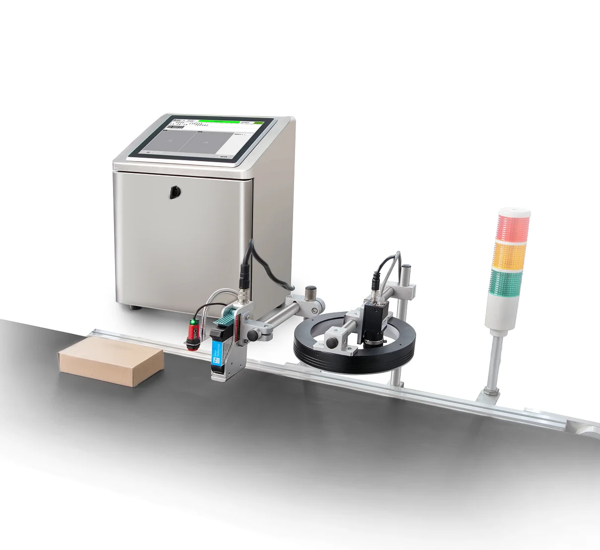 High-efficiency T2000V Thermal Inkjet Printer DOCOD TIJ Date Batch Coding Visual Inspection Printing Machine for Production Line